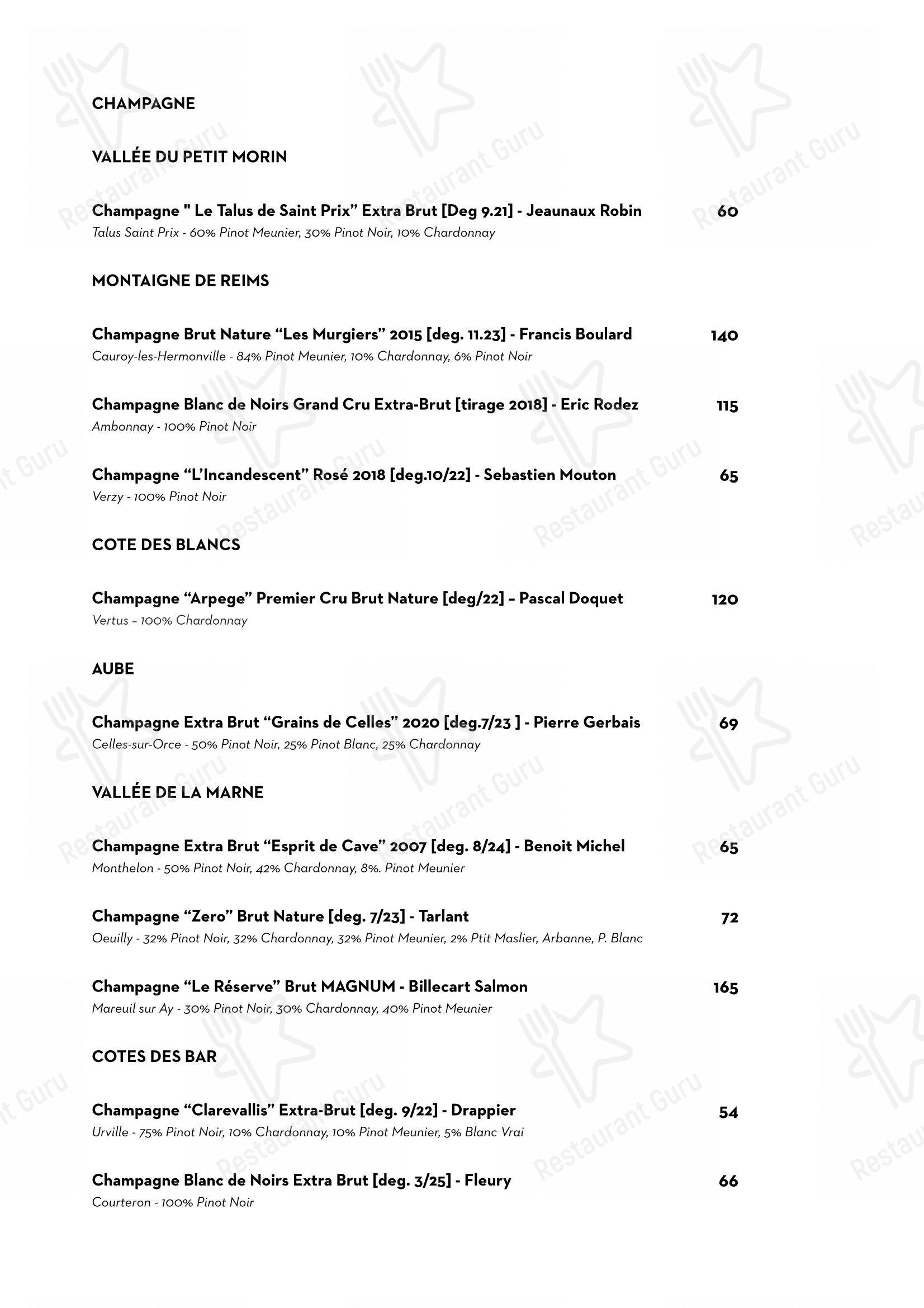 Menu per Luce Ristorante in Perugia