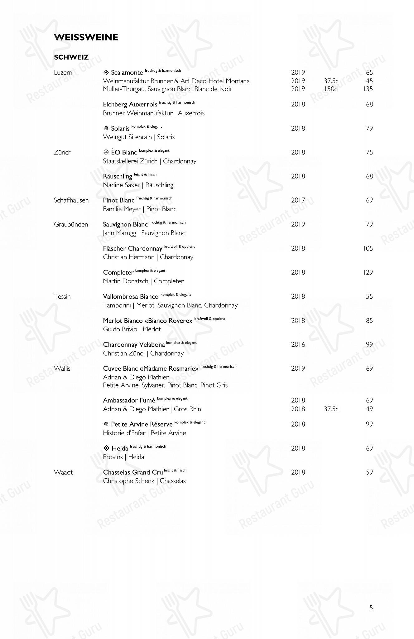 Restaurant Scala dans Lucerne - Menu Kids