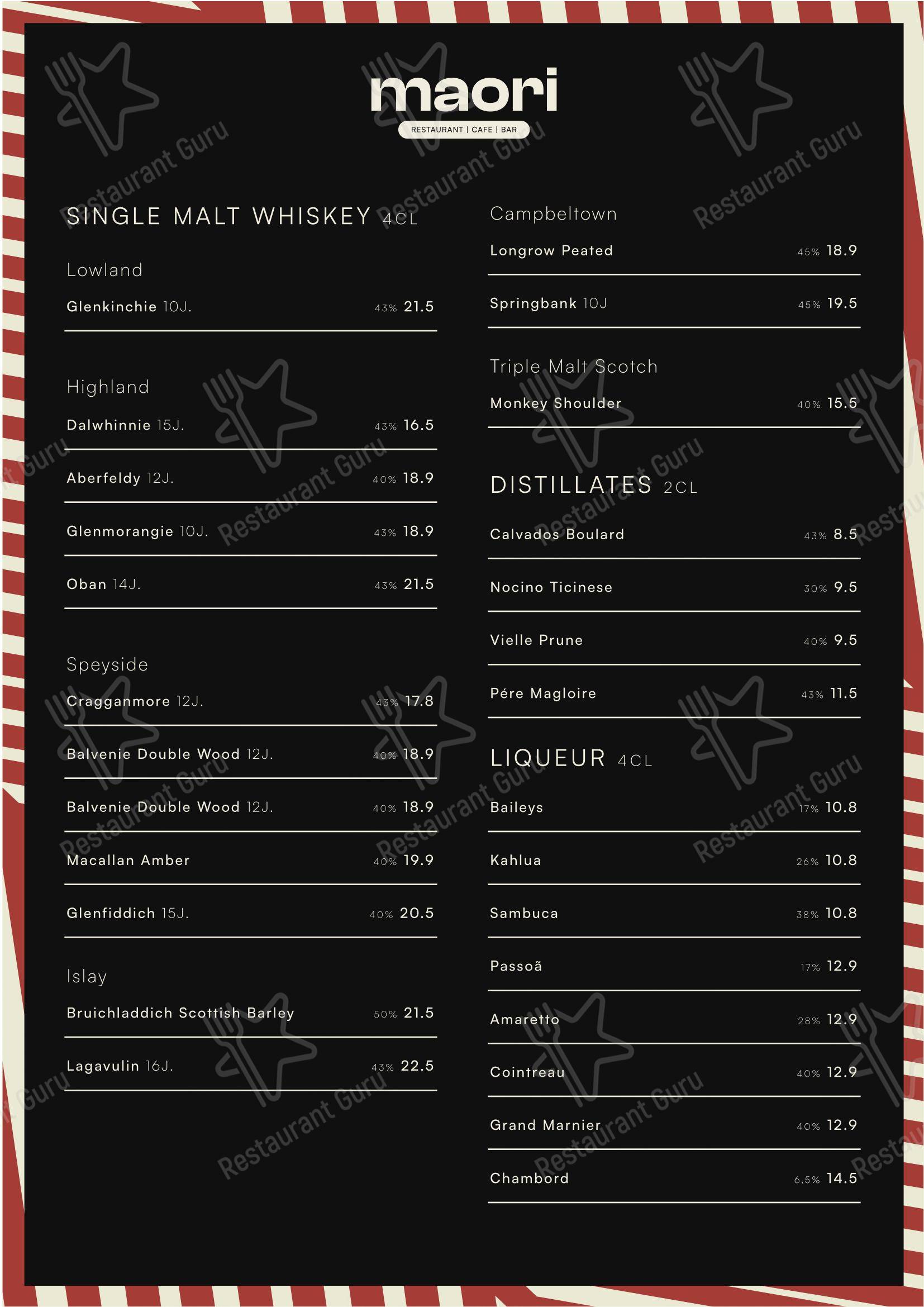 Menu per MAORI in Schlieren