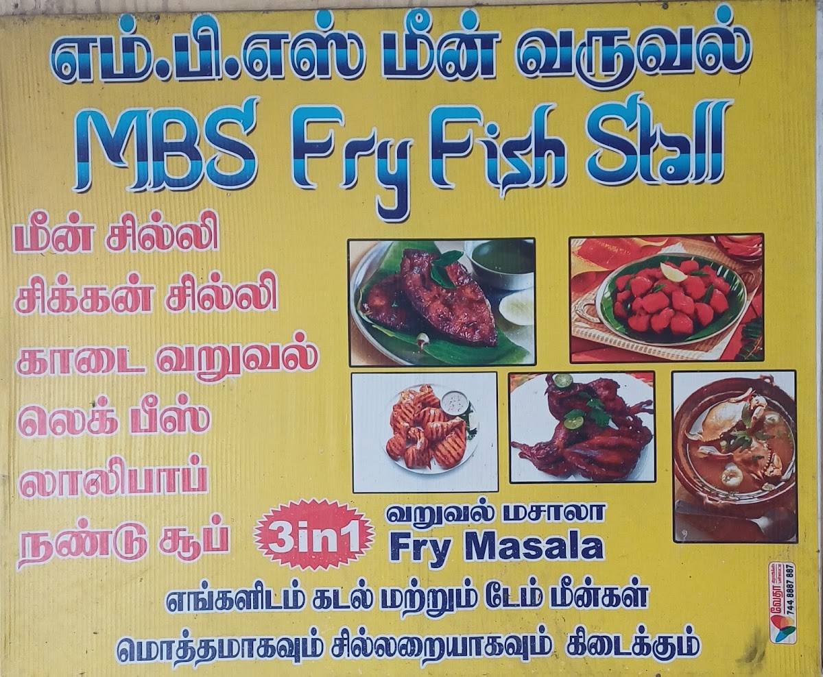 MBS FISH STALL menu