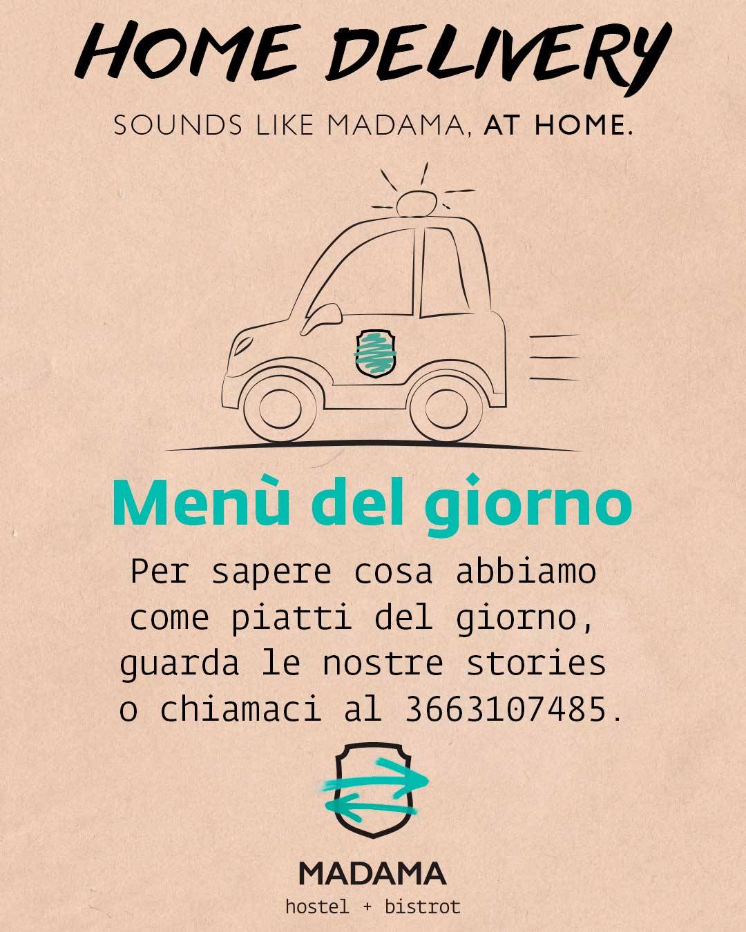 Menu di Madama Hostel & Bistrot 