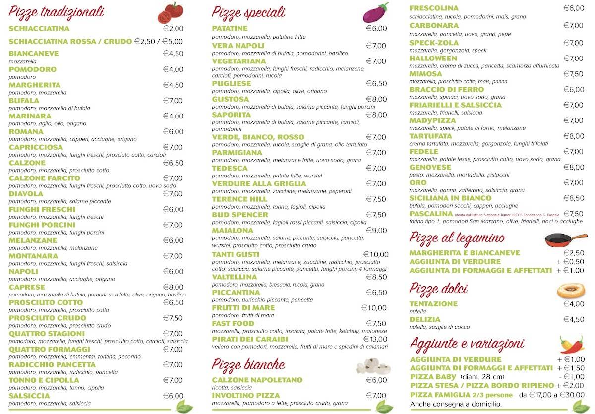 Menu di MadyPizza 