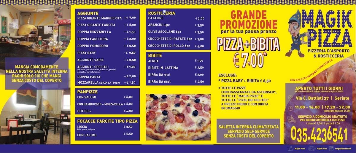 Menu di Magik Pizza 