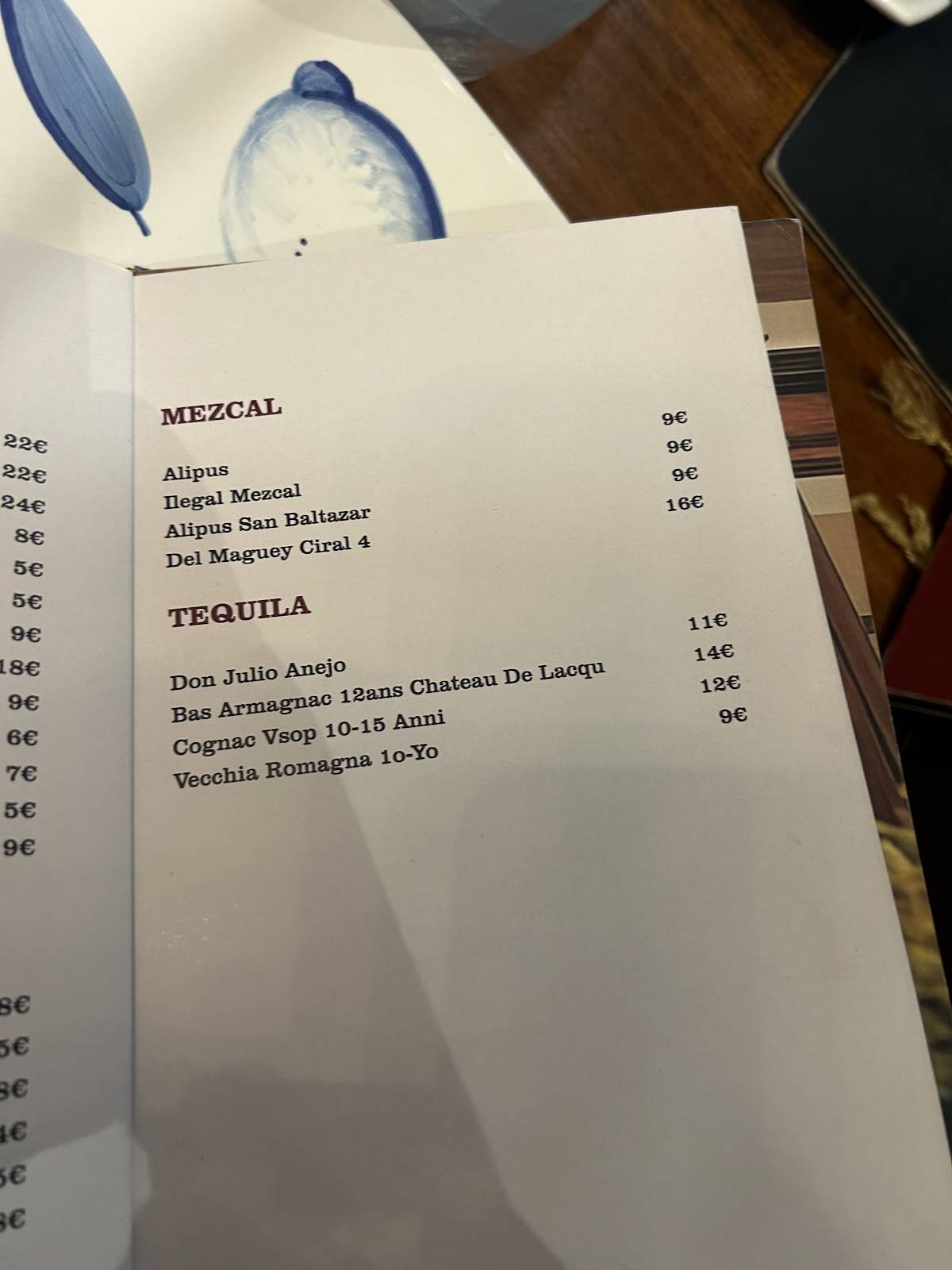 Menu di Casa Ferraiuolo Ristorante a Maiori Costiera Amalfitana 