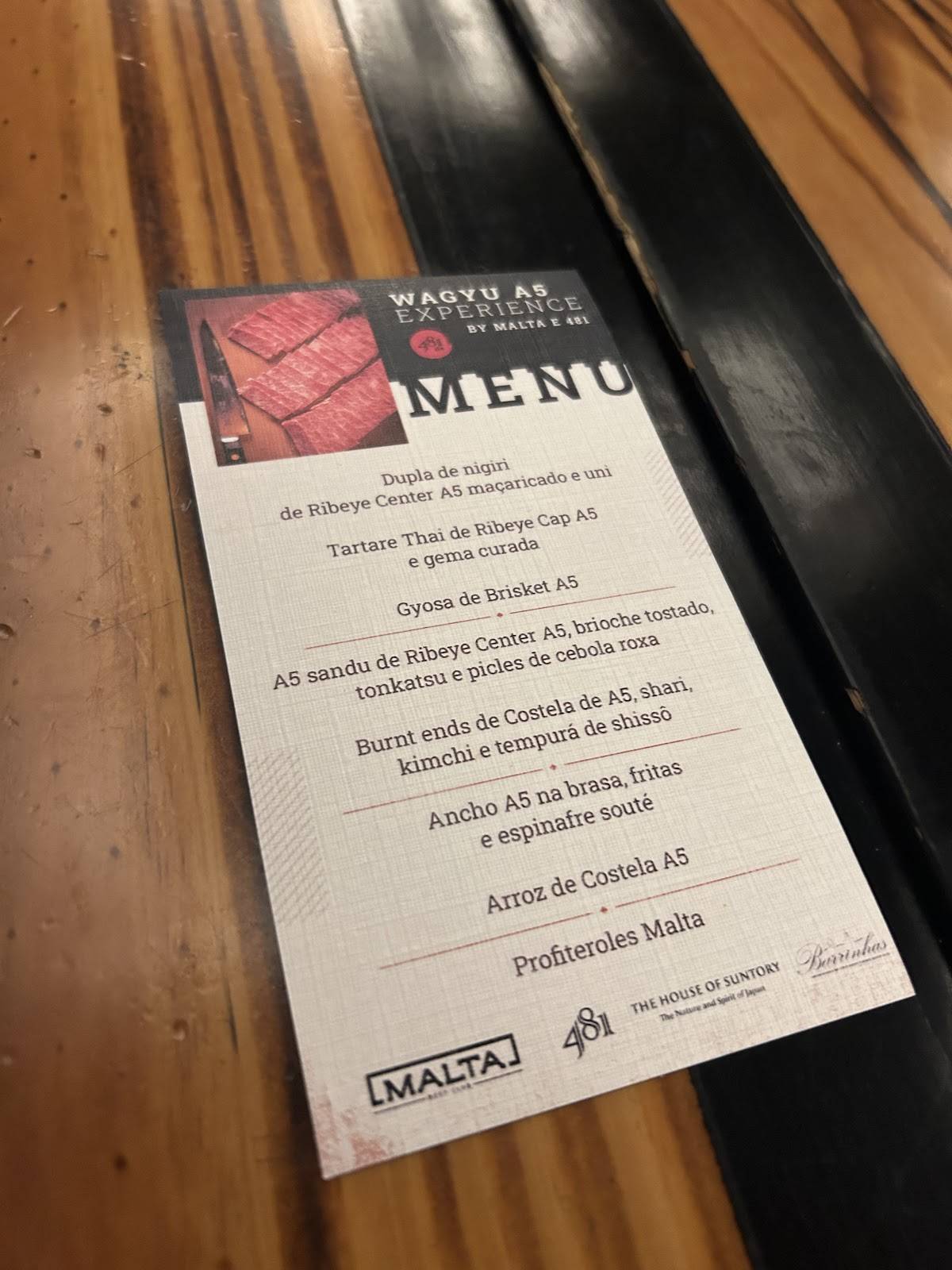 Malta Beef Club cardápio