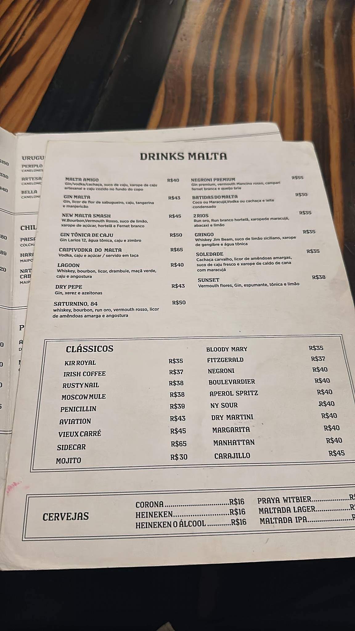 Malta Beef Club cardápio