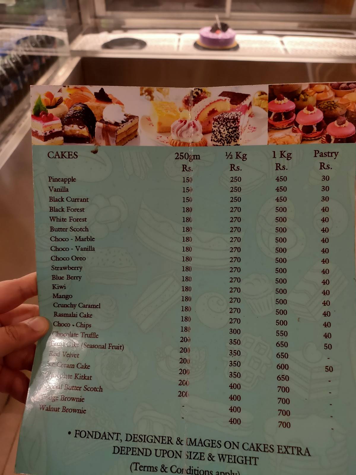 Mamu's Bakery And Cafe menu