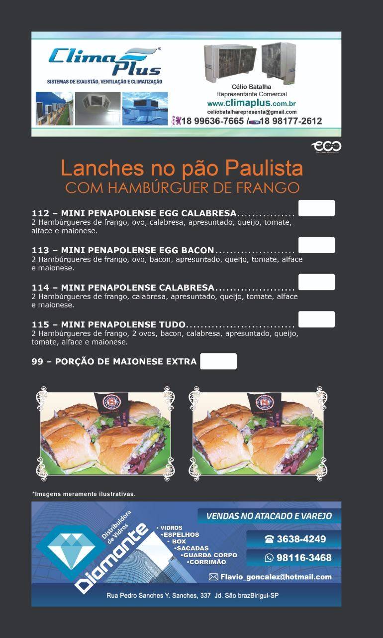 Mané Simpatia Tradicional " o famoso é aqui" cardápio