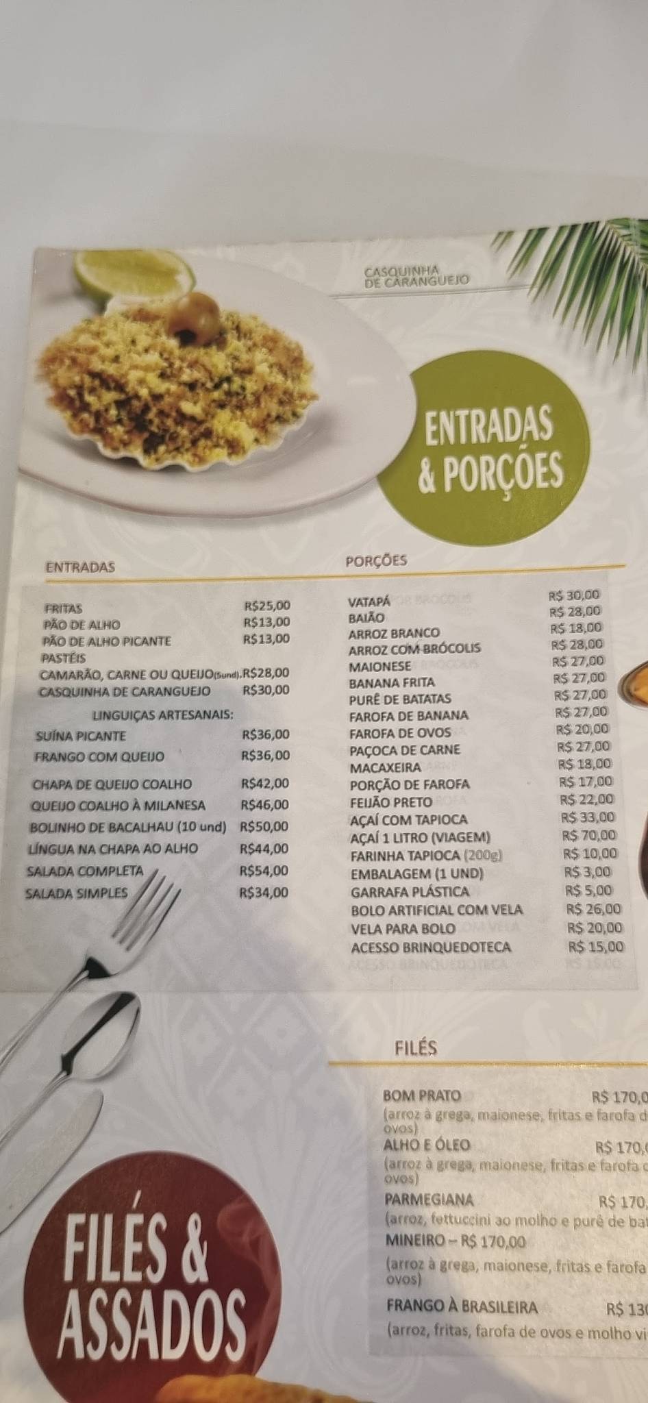 Bom Prato cardápio
