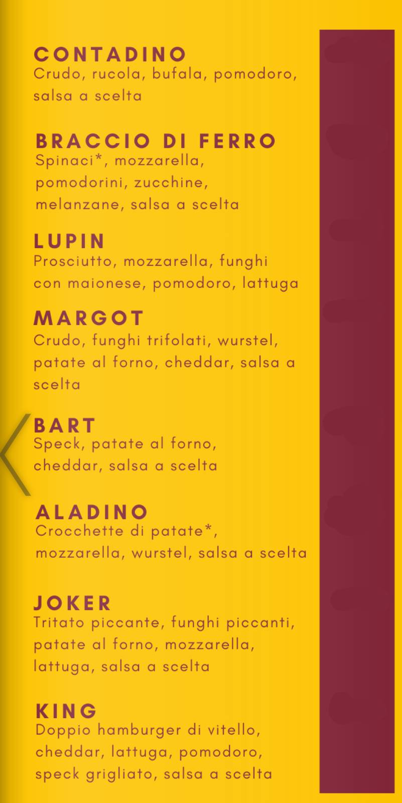 Menu di Manidas Pizzeria & Barbecue 