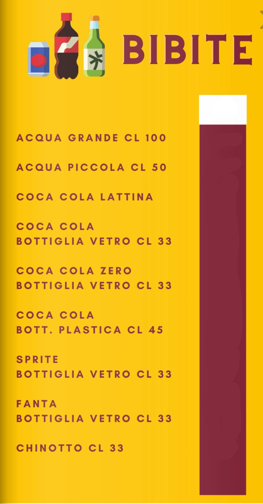 Menu di Manidas Pizzeria & Barbecue 