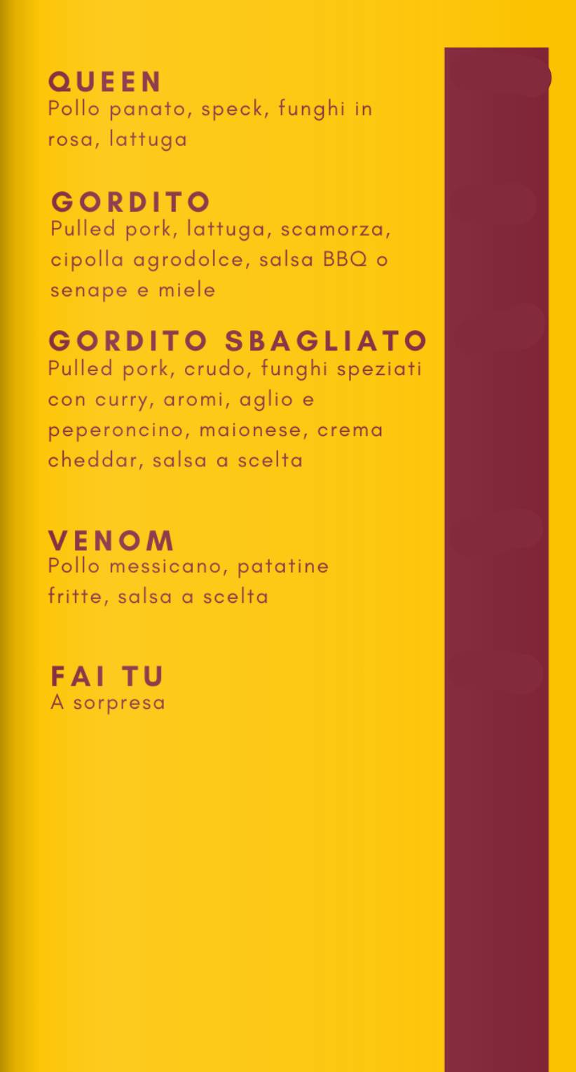 Menu di Manidas Pizzeria & Barbecue 