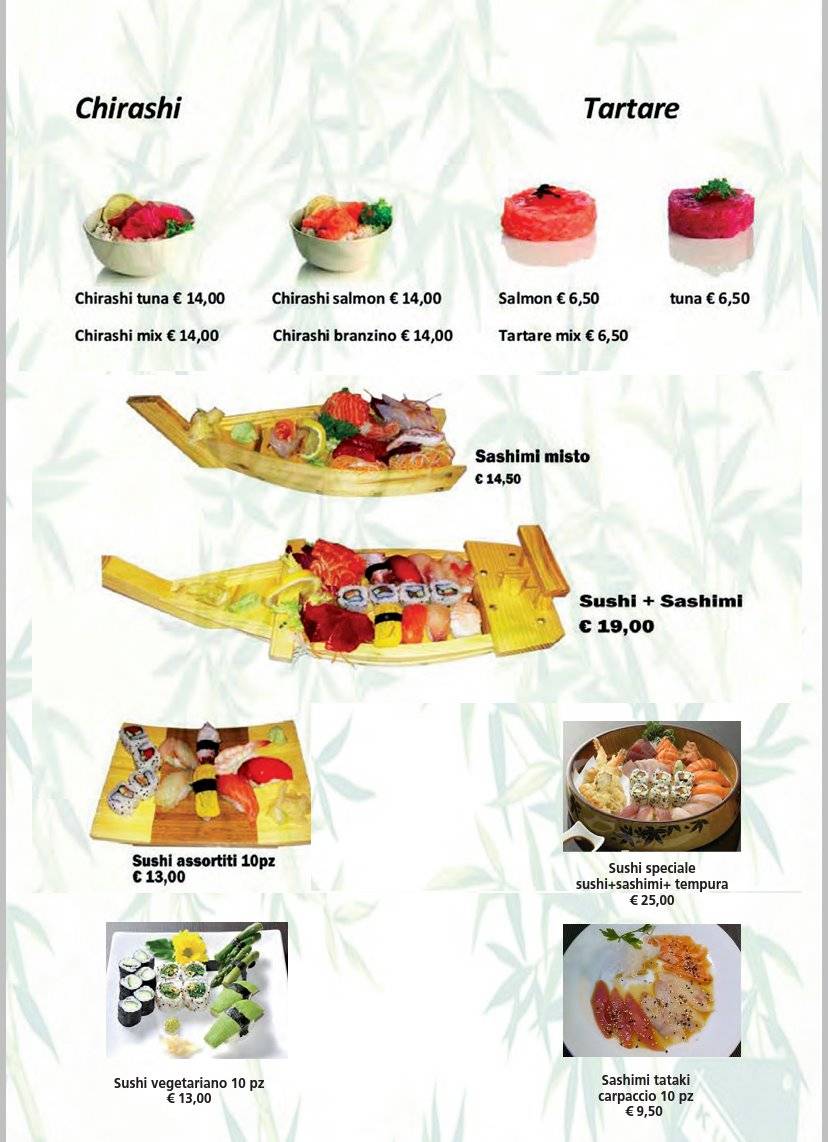 Menu di Osaka Japan Sushi 