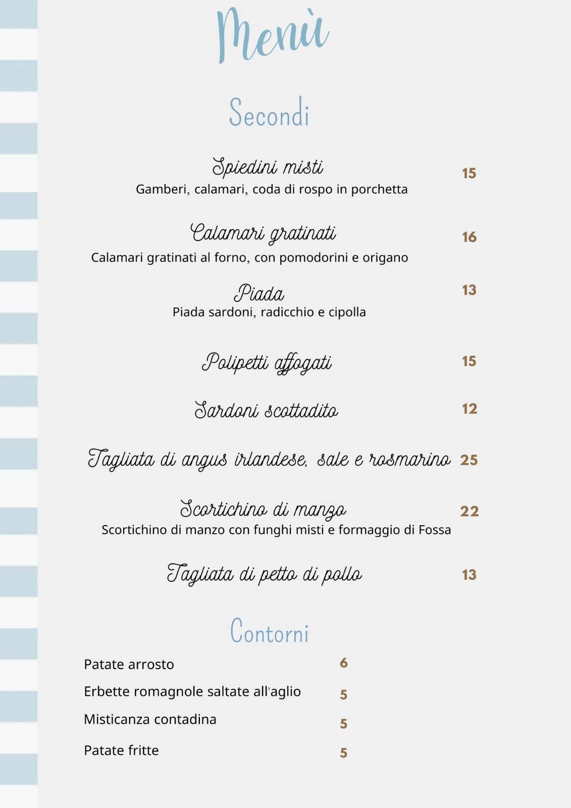 Menu di Ristorante Crostini e Vini 