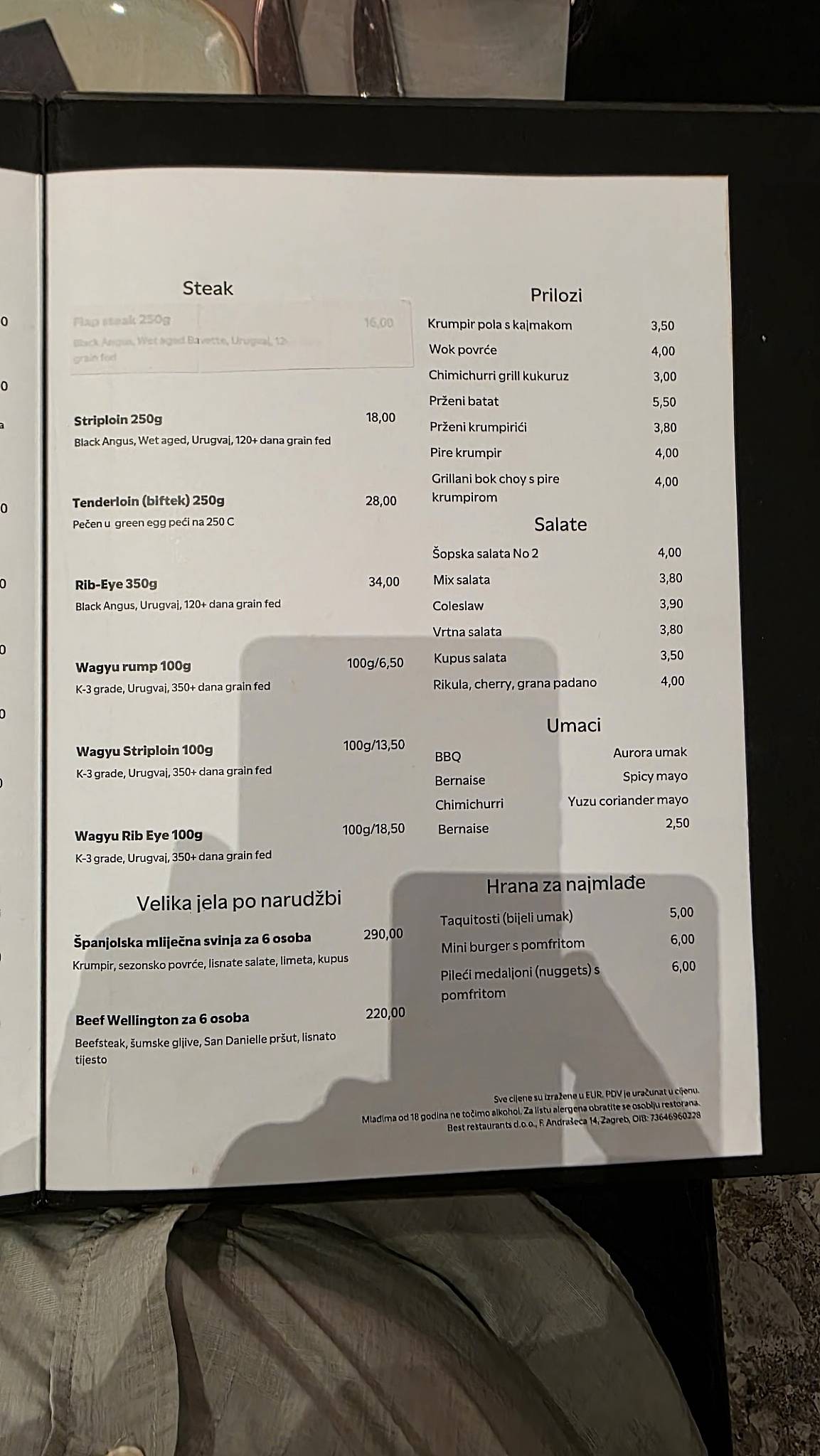 Menu di Maredo grill 