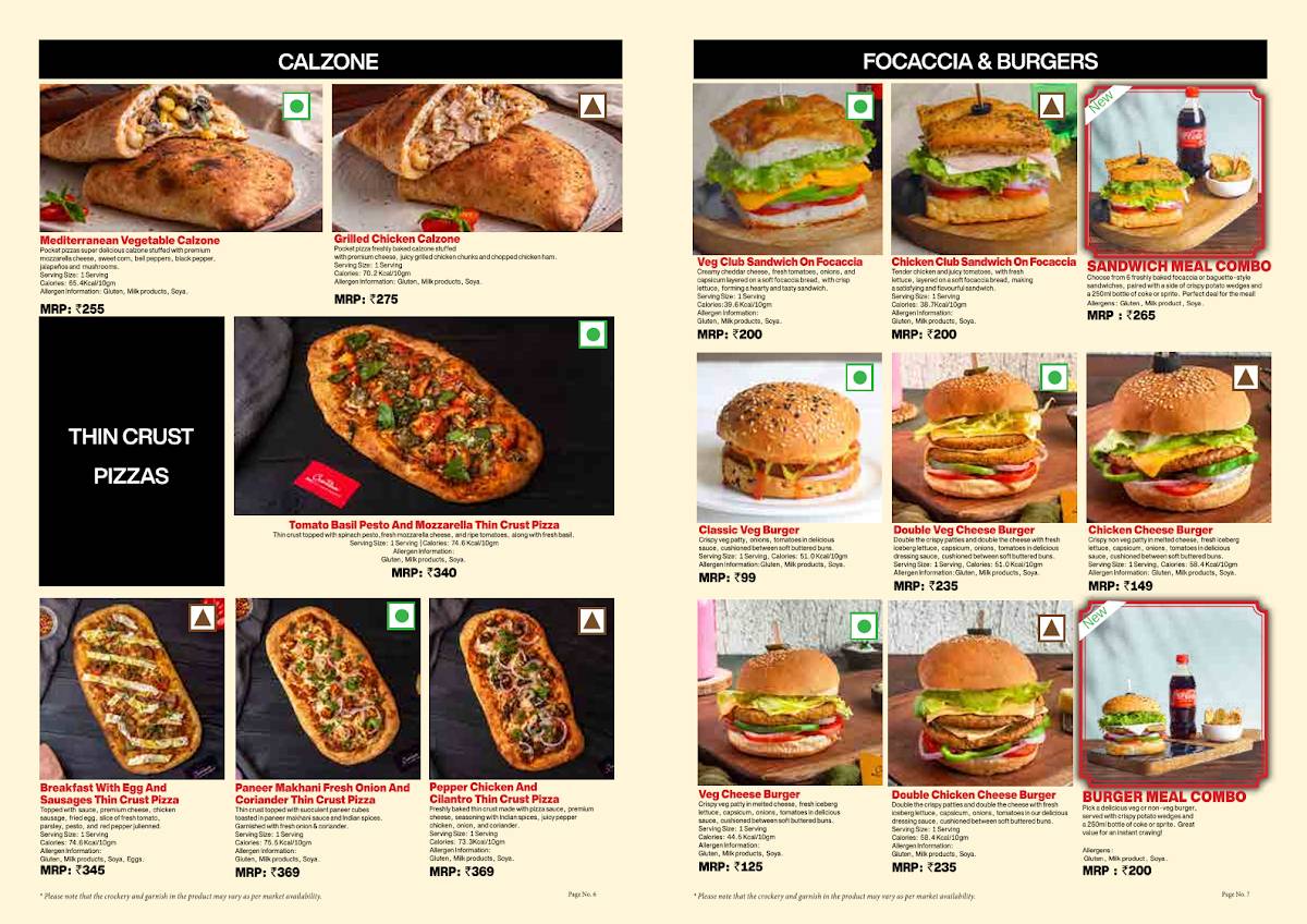 Cremeux - Margao menu