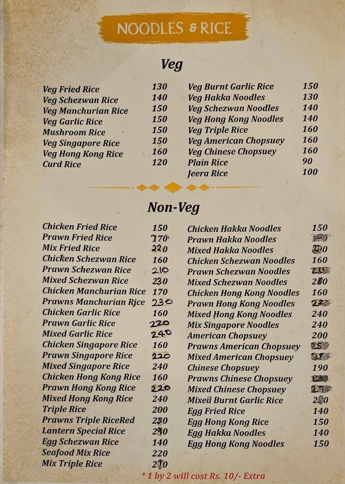 Red Lantern Restaurant Serves Chinese, Goan Fish Thali, Indian, Tandoori in Colva menu