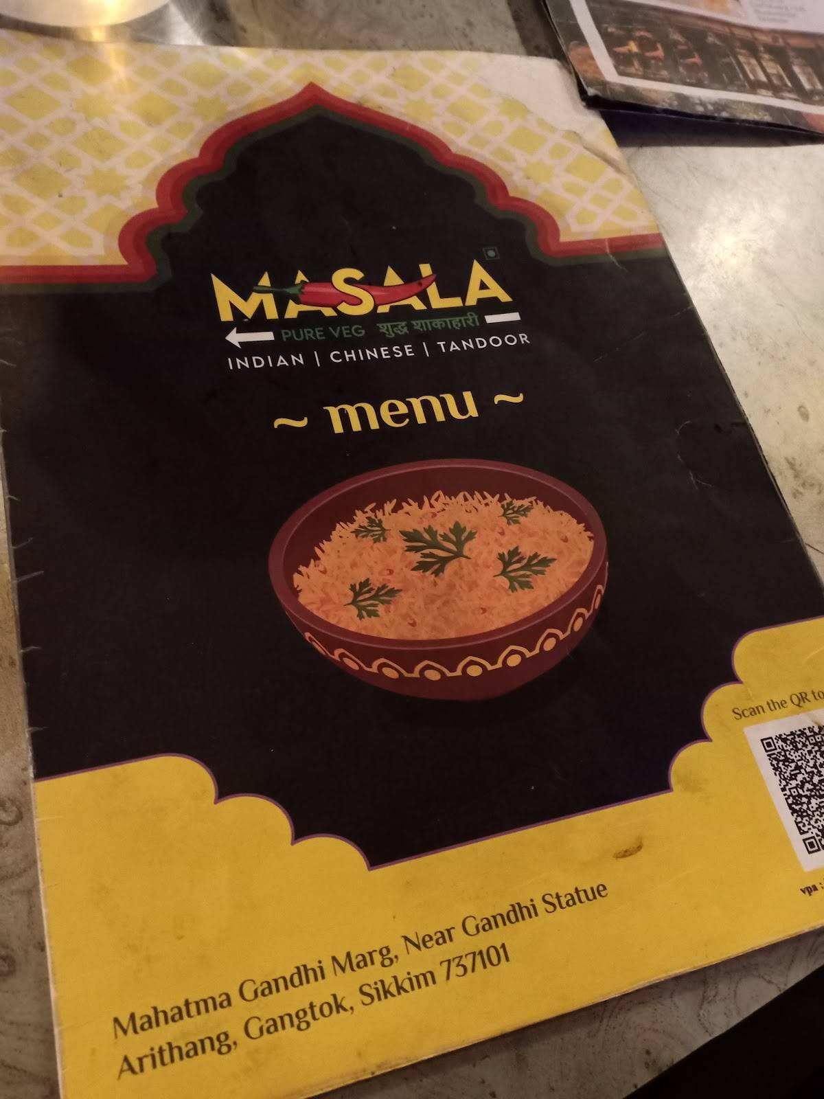 Masala - The Restaurant menu