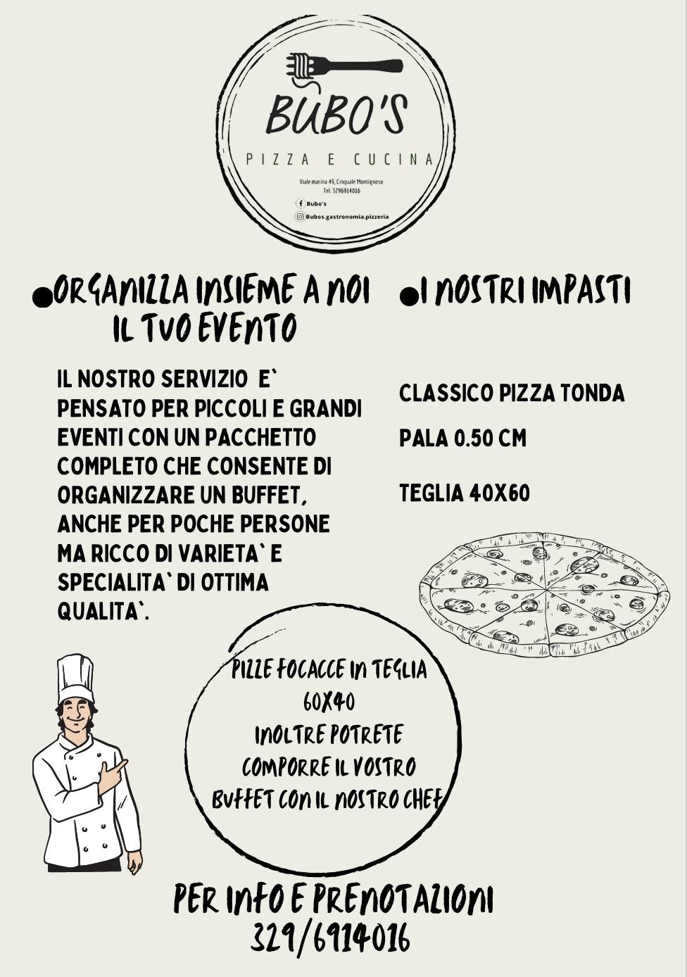 Menu di Bubo's 