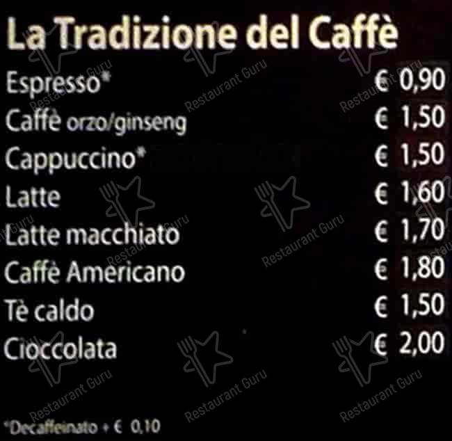 Menu di McCafé 