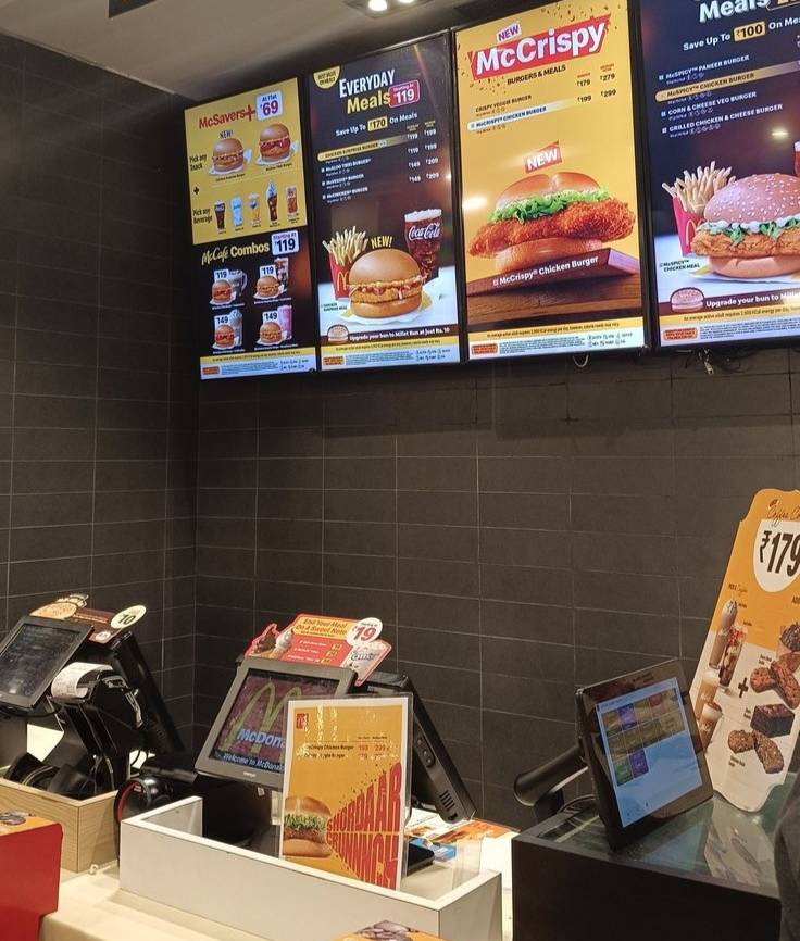 McDonald's menu