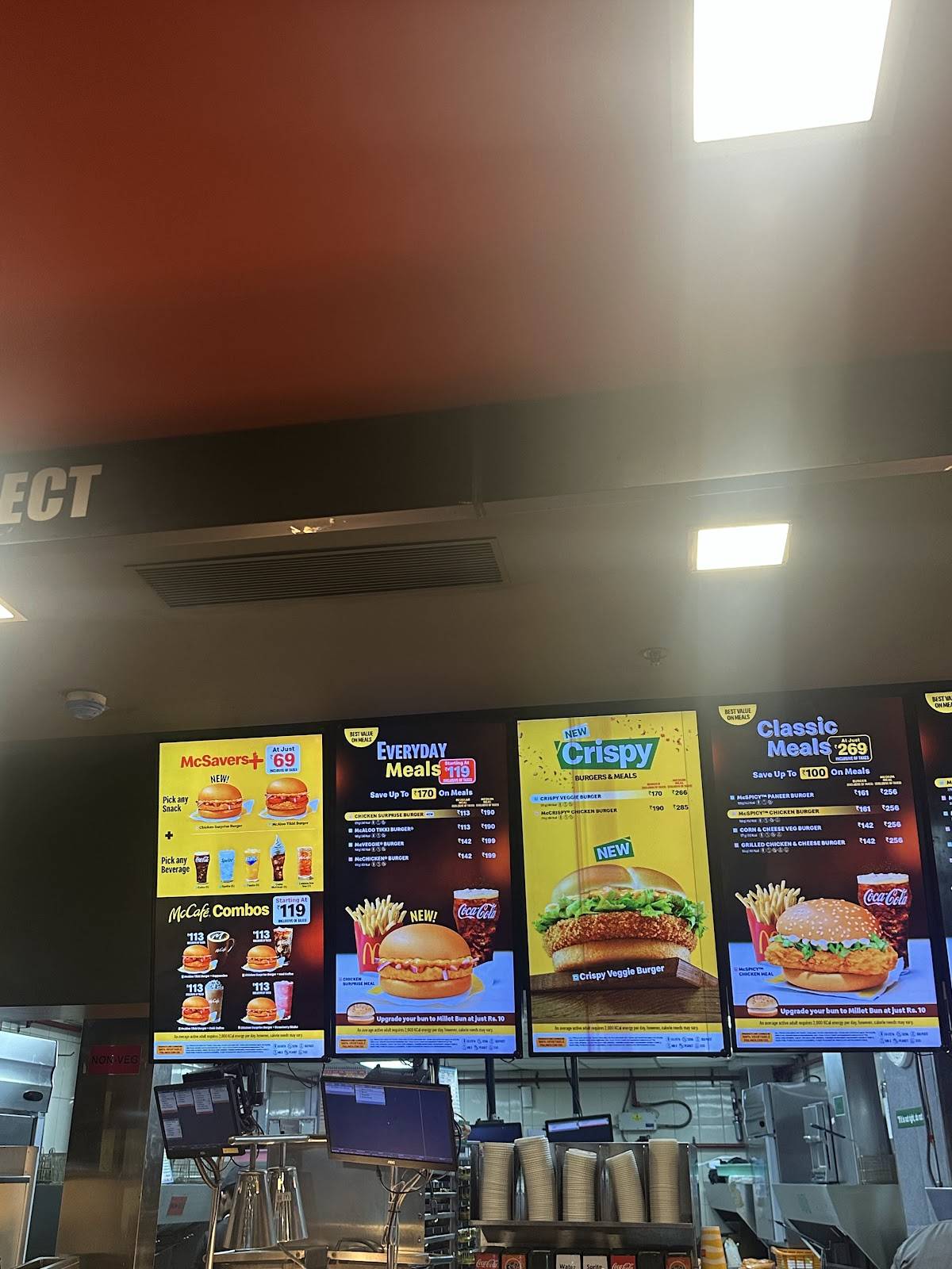 McDonald's menu
