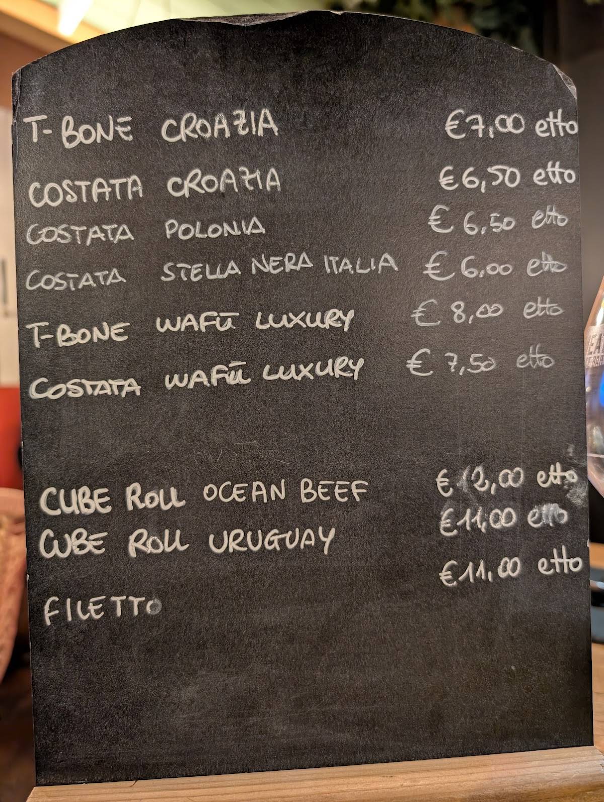Menu di Meaters - Brace Bar 