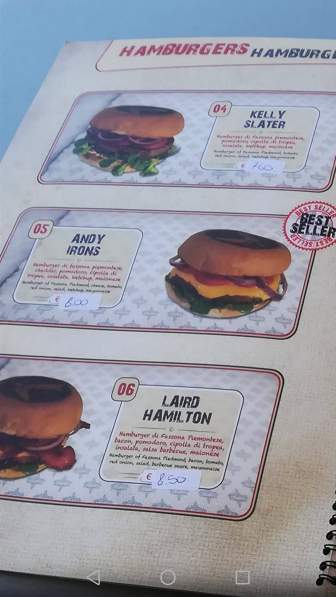 Menu di Medusa Beach Bar 