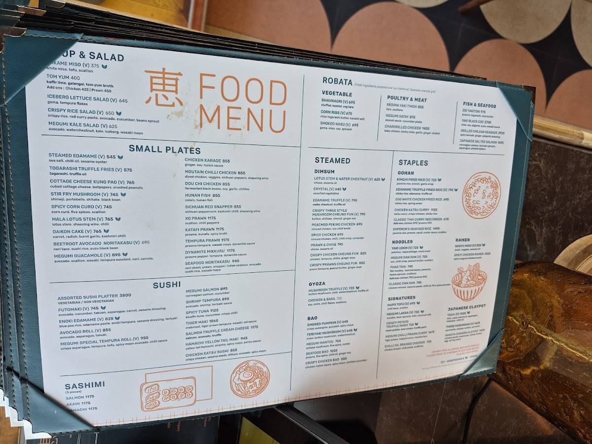 Megumi menu