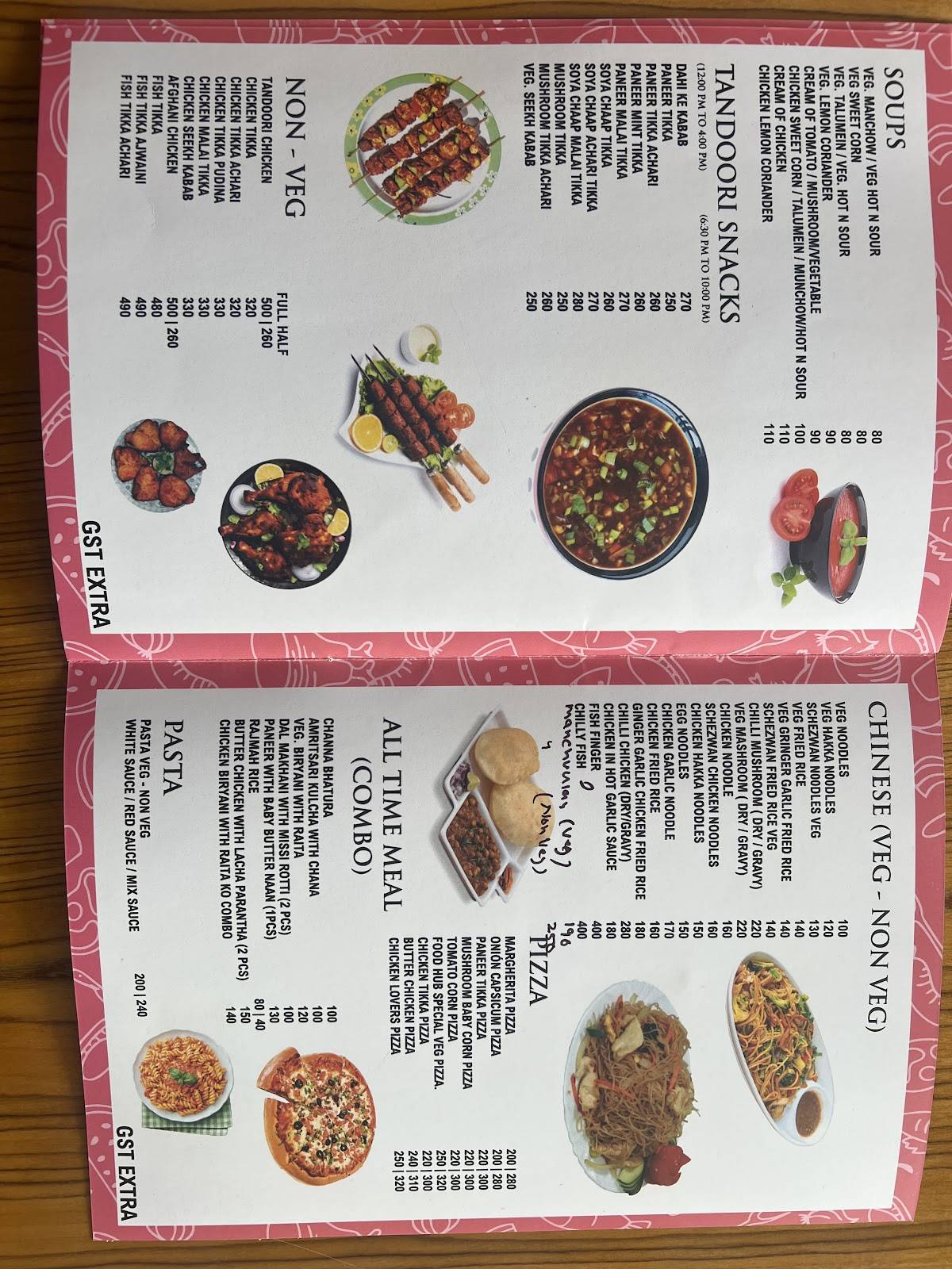 Mehta Food Hub menu