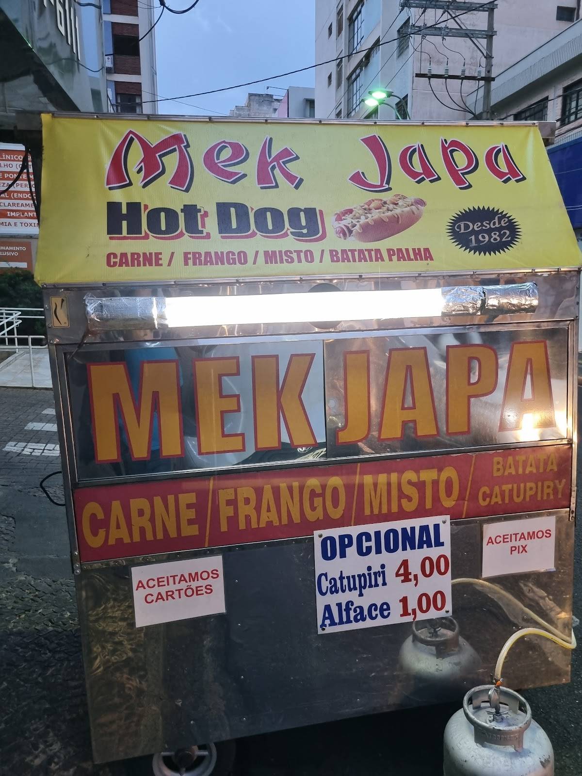 Mek Japa Hot Dog cardápio