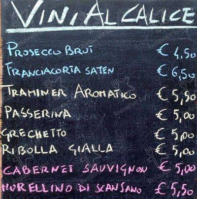 Menu di Melabevo Wine Cafe 