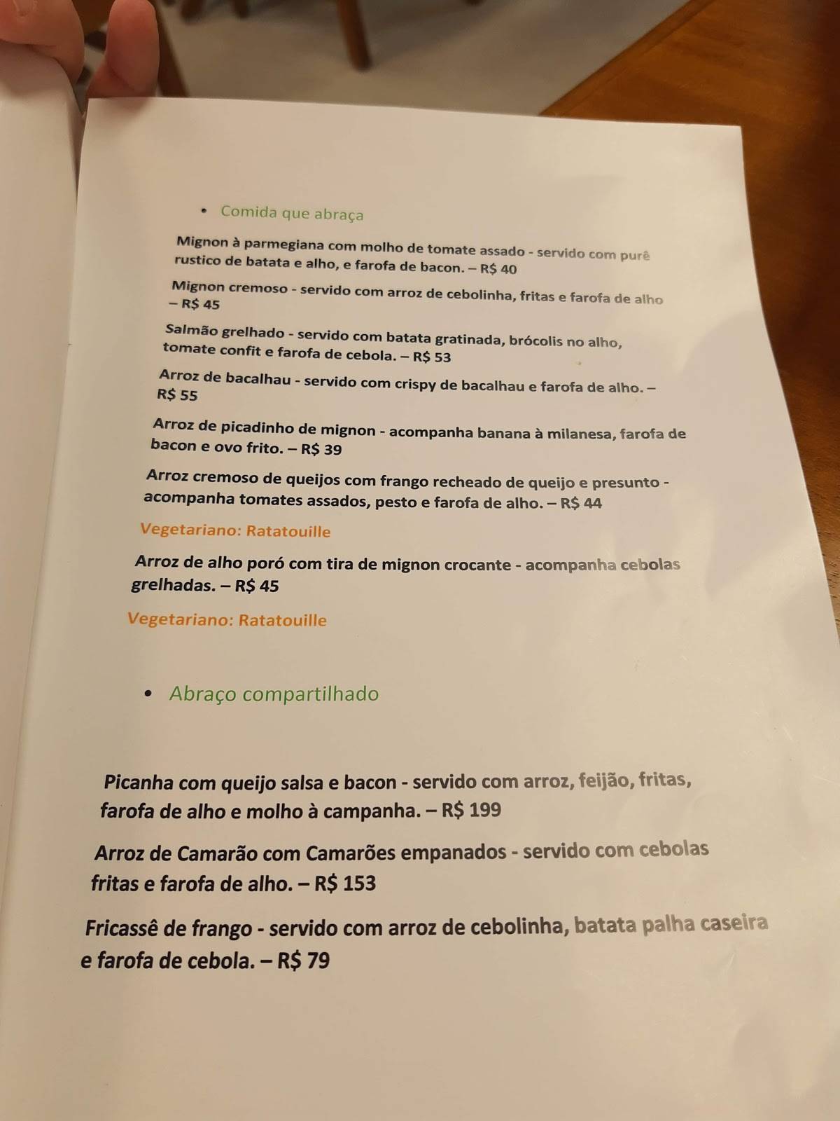 Mellien Comfort Food cardápio