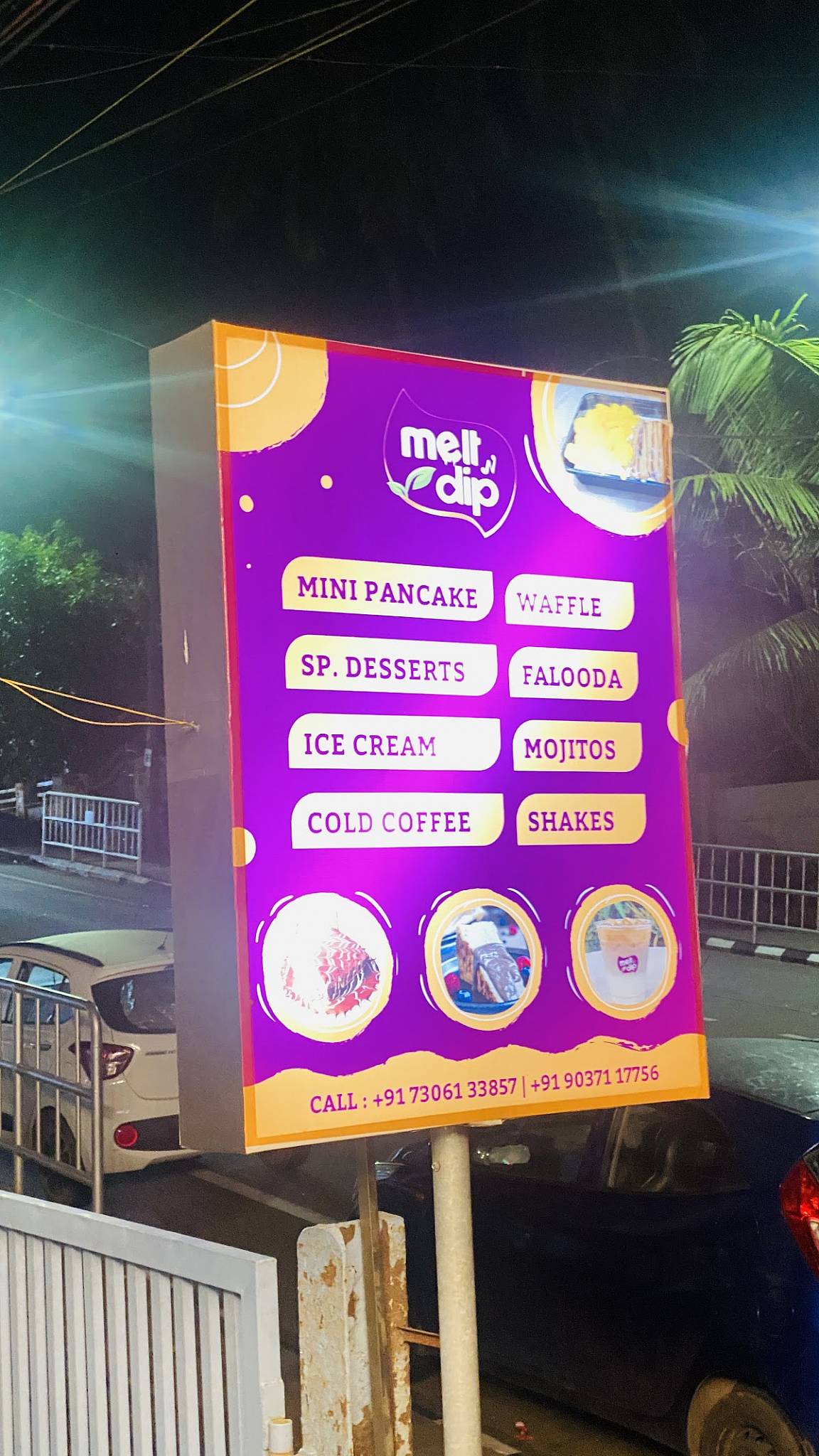 Melt n Dip menu