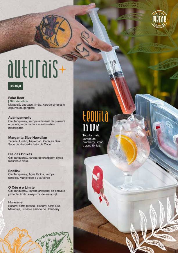 Merak Gastrobar cardápio