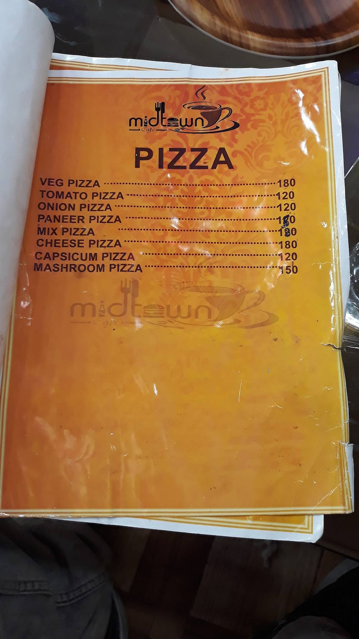 Midtown cafe menu
