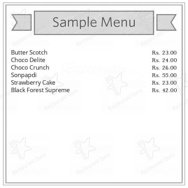 Mio Amore - The Cake Shop (Belgharia Bazar) menu