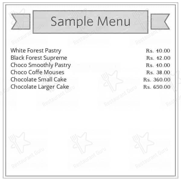 Mio Amore - The Cake Shop (Belgharia Bazar) menu