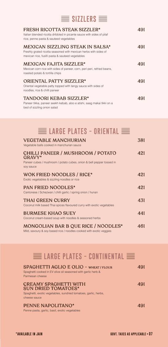 Mirosh (All Day Cafe) menu