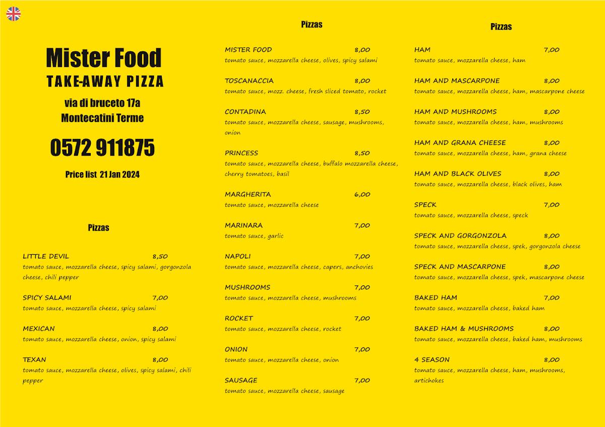 Menu di Mister Food 