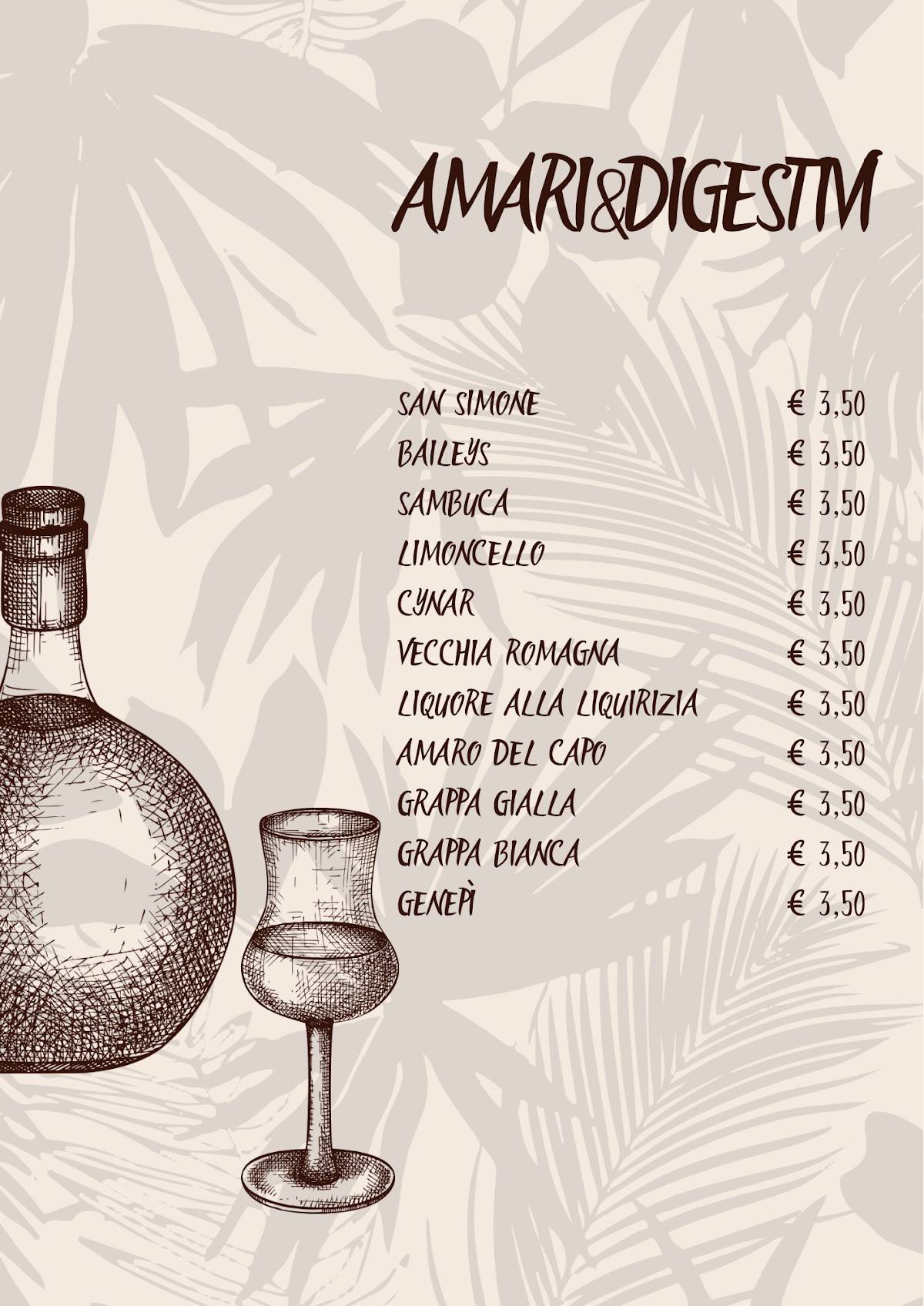 Menu di Mistral Café Giaveno 