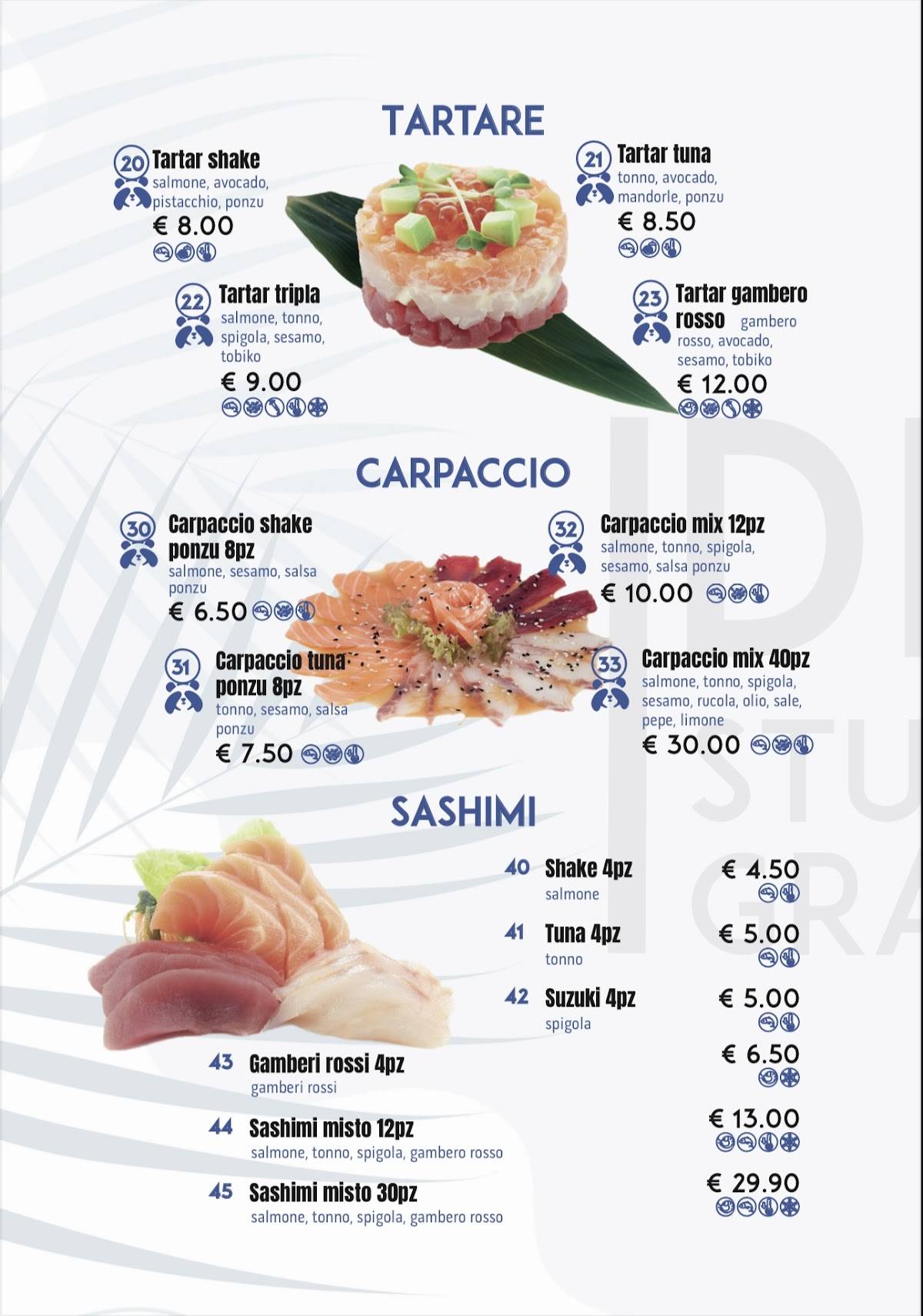 Menu di Miya pokè 