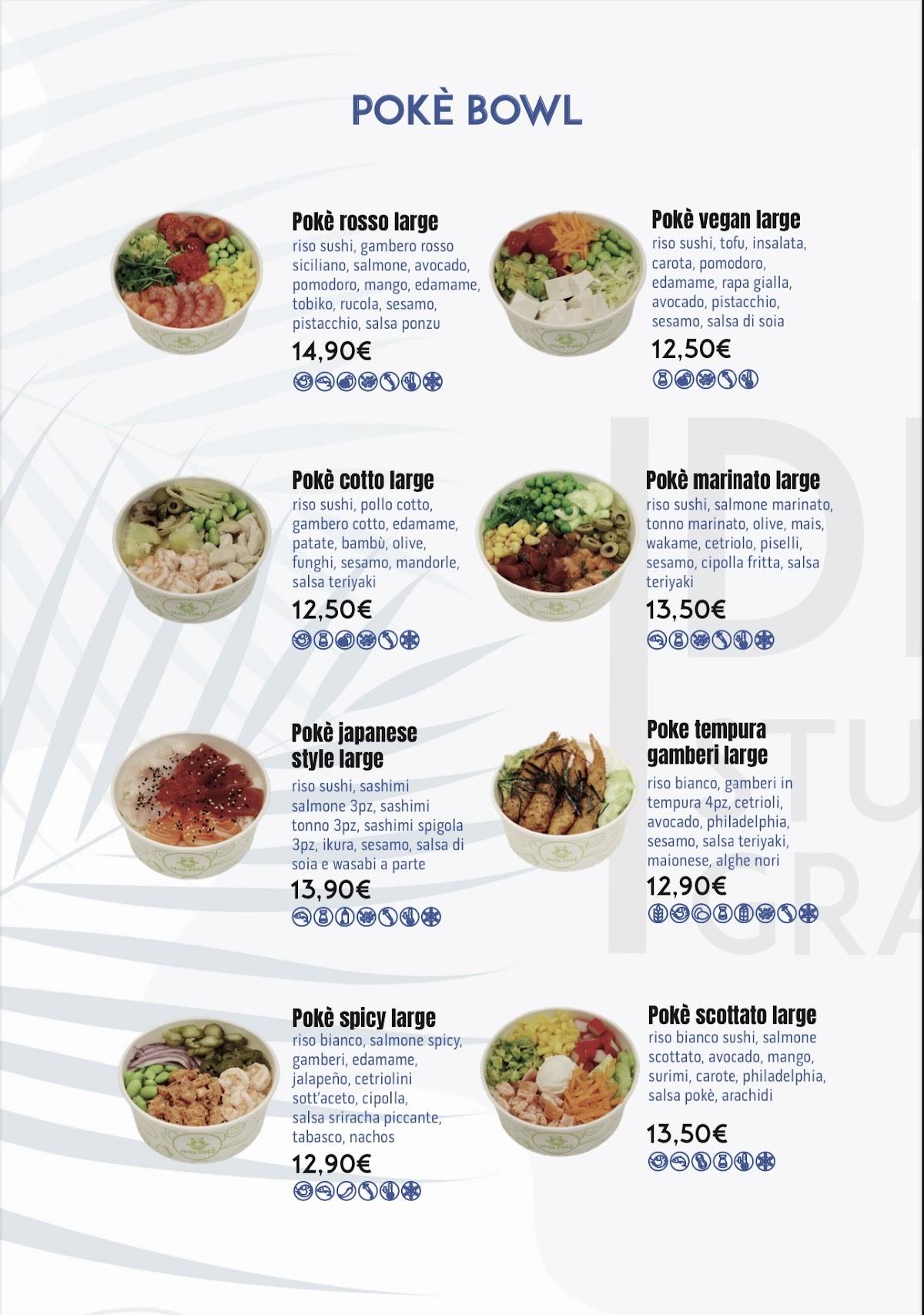 Menu di Miya pokè 