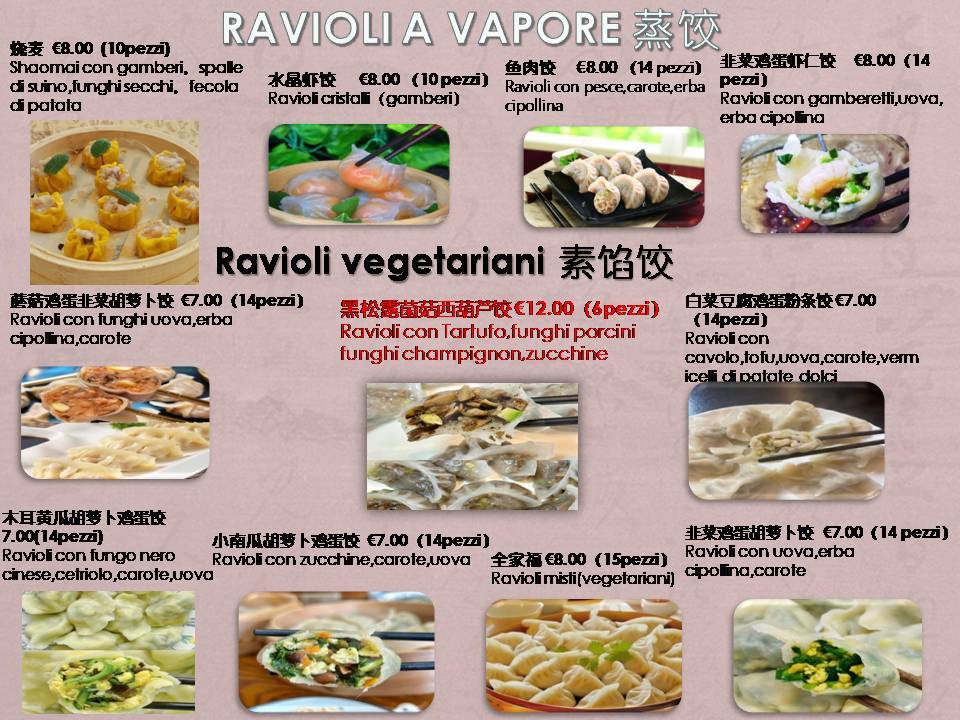 Menu di Mo & Ravioli 