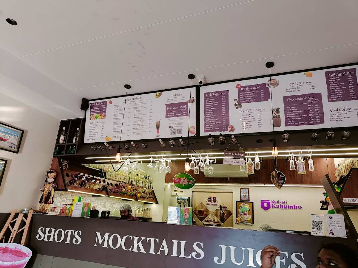 Mocktail Shots menu
