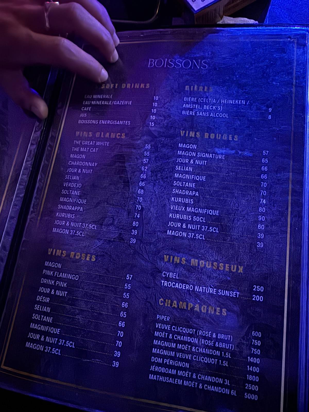 Menu de Moods