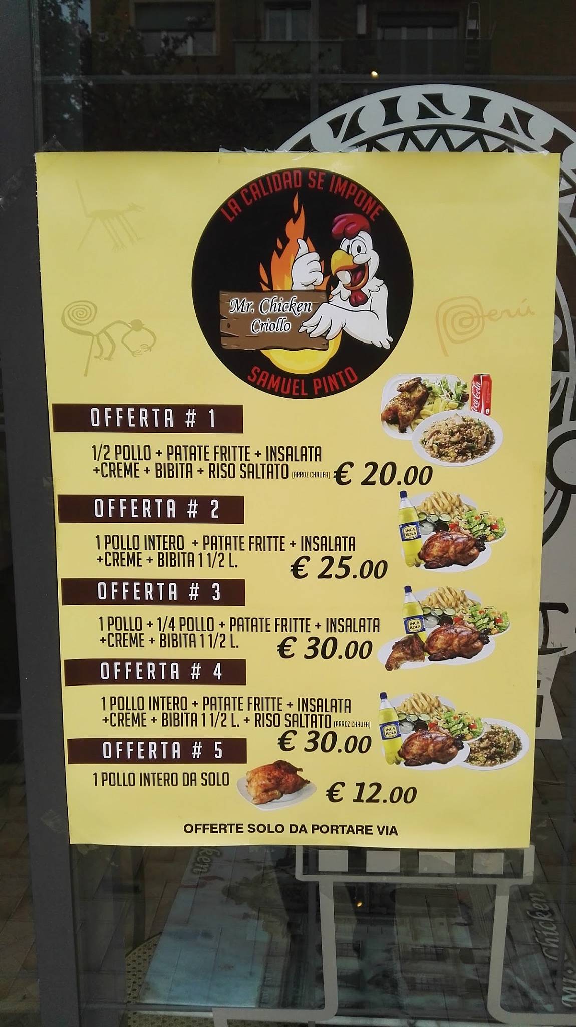 Menu di Mr Chicken 