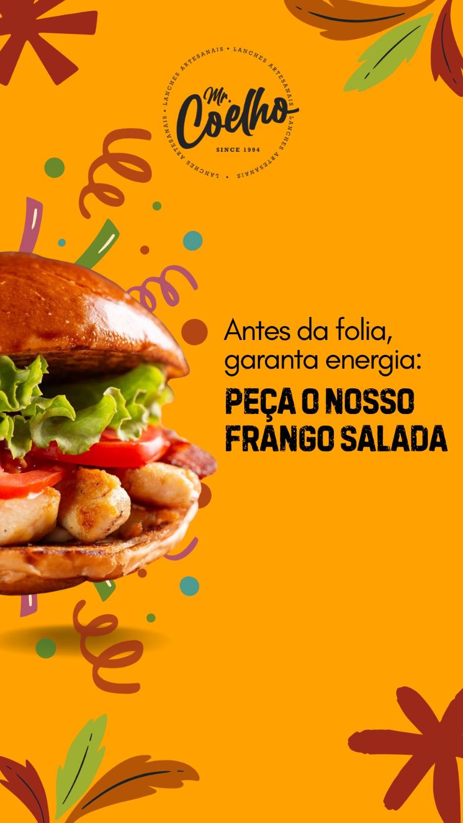 Mr Coelho cardápio