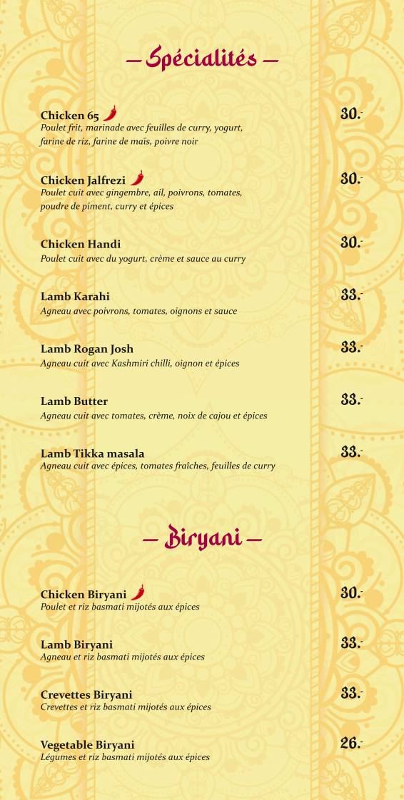 Menu di Mr. Pal - Indian Restaurant(halal food)50% off on direct reservation(only card menu)