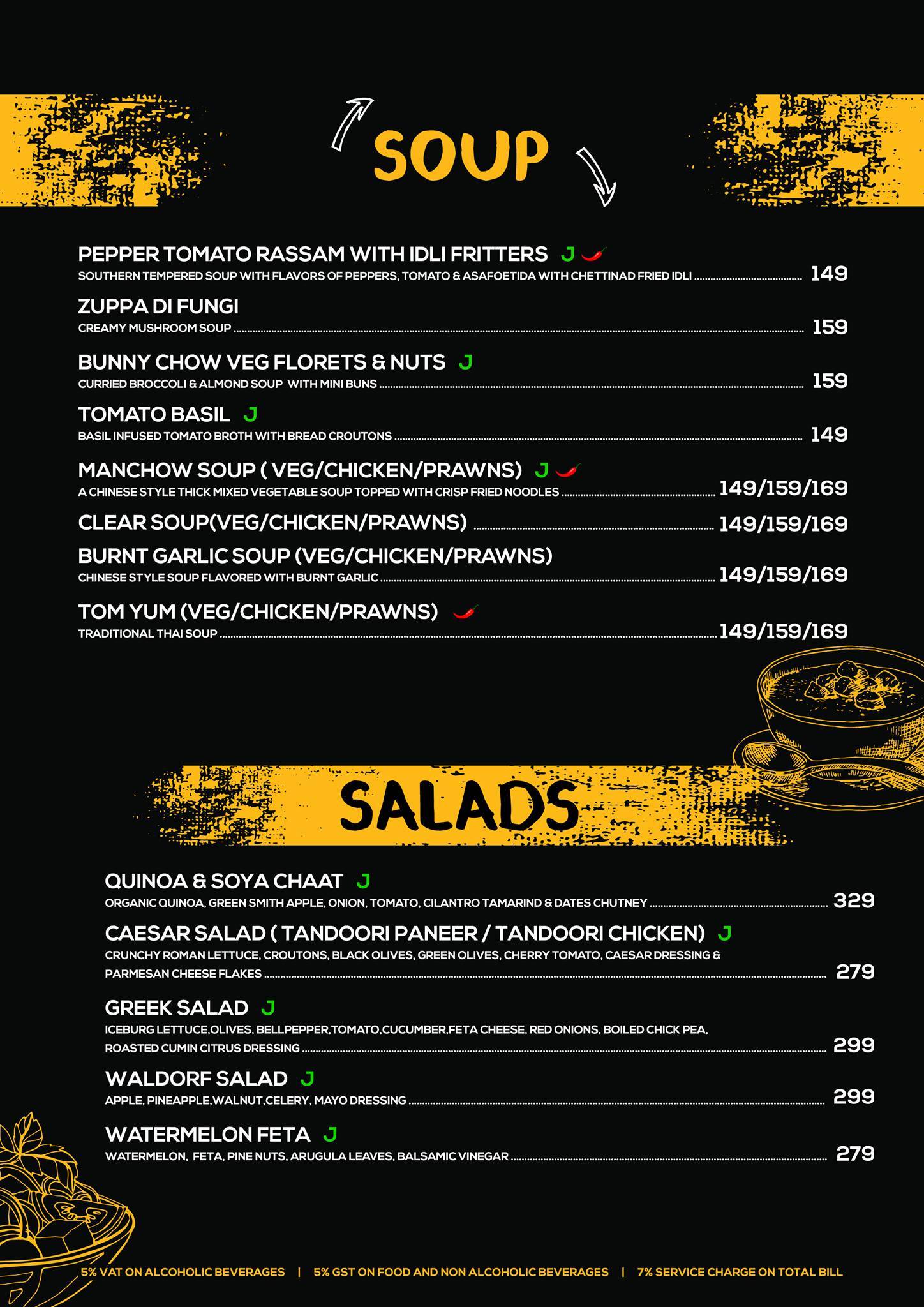 Gold Coins VegX menu